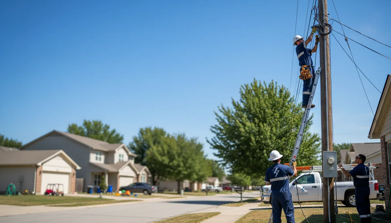 Residential electrician providing installation services in Burnside, IA